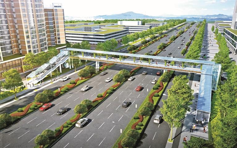 福永将添一座跨107国道人行天桥-宝安湾
