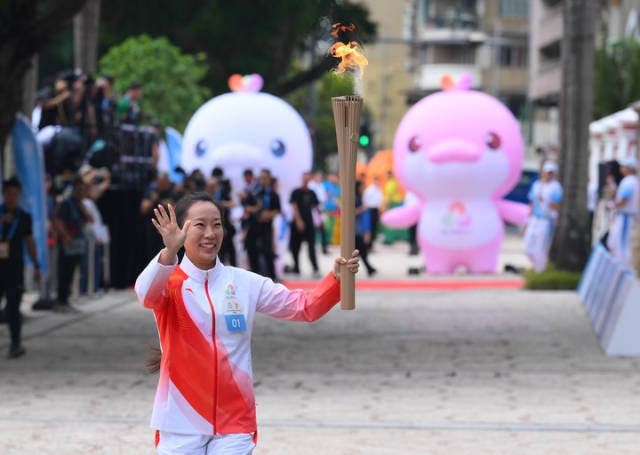 十五运会火炬传递澳门站。