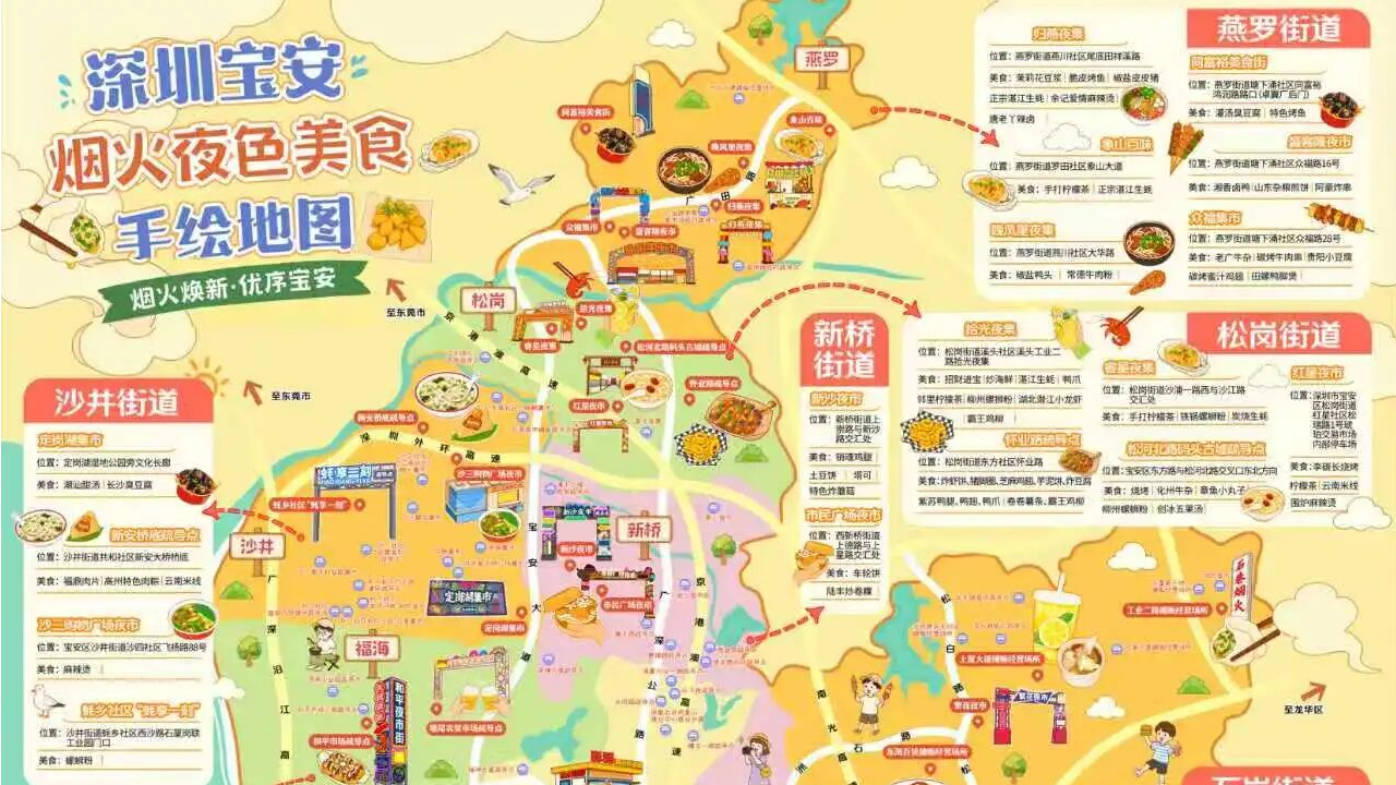 宝安首发烟火美食地图 4000余摊主实现规范经营