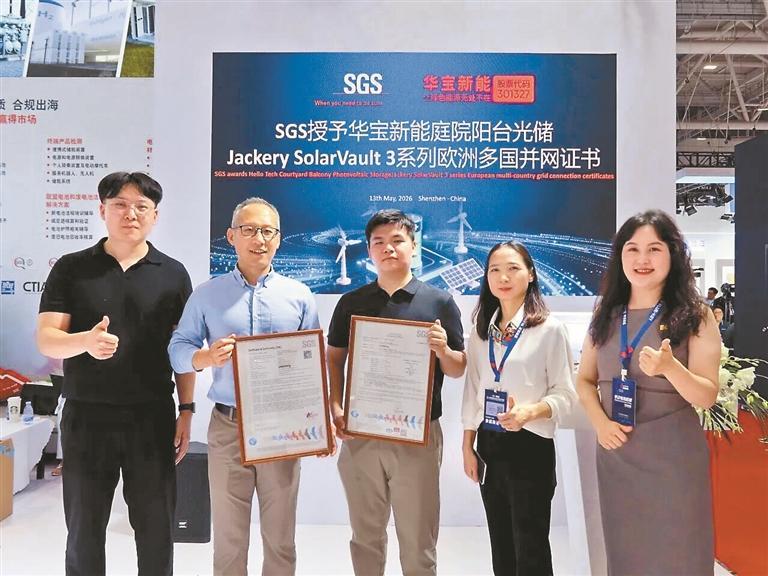 华宝新能拿下SGS欧洲多国并网资质