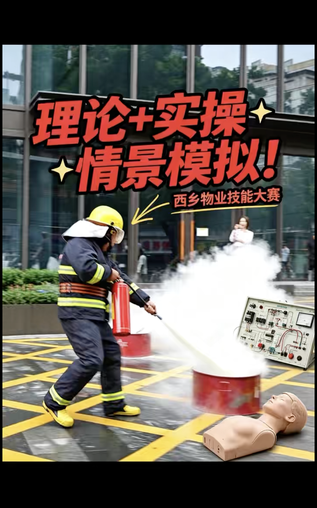 湾视频 | 理论 + 实操 + 情景模拟！西乡物业技能大赛火热开赛