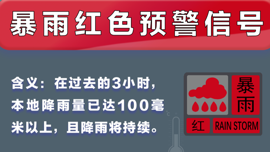 预警升级！深圳分区暴雨红色预警信号生效中
