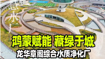 湾视频｜龙华章阁综合水质净化厂——鸿蒙赋能 藏绿于城