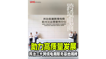 湾视频｜民治三大跨境电商服务基地揭牌