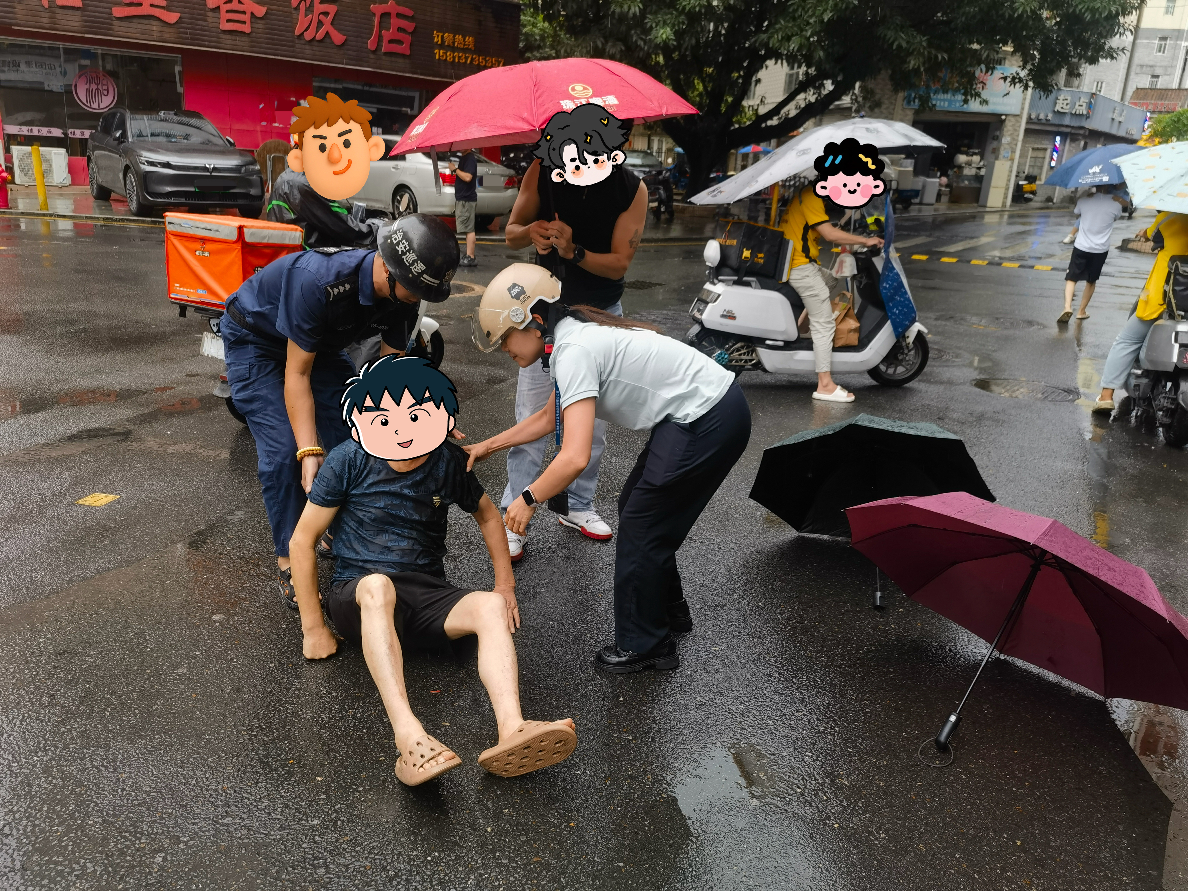 福永网格员暖心救助摔伤老人获赞誉