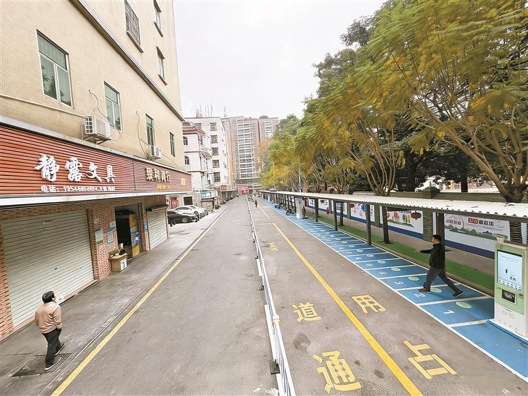 薯田埔福金路完成改造升级，破解城中村“充电难”“停车难”“通行难”