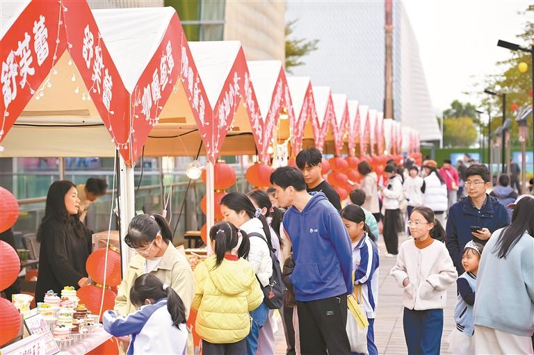 宝安青少年宫举办迎新春创意市集，营造浓厚节日氛围