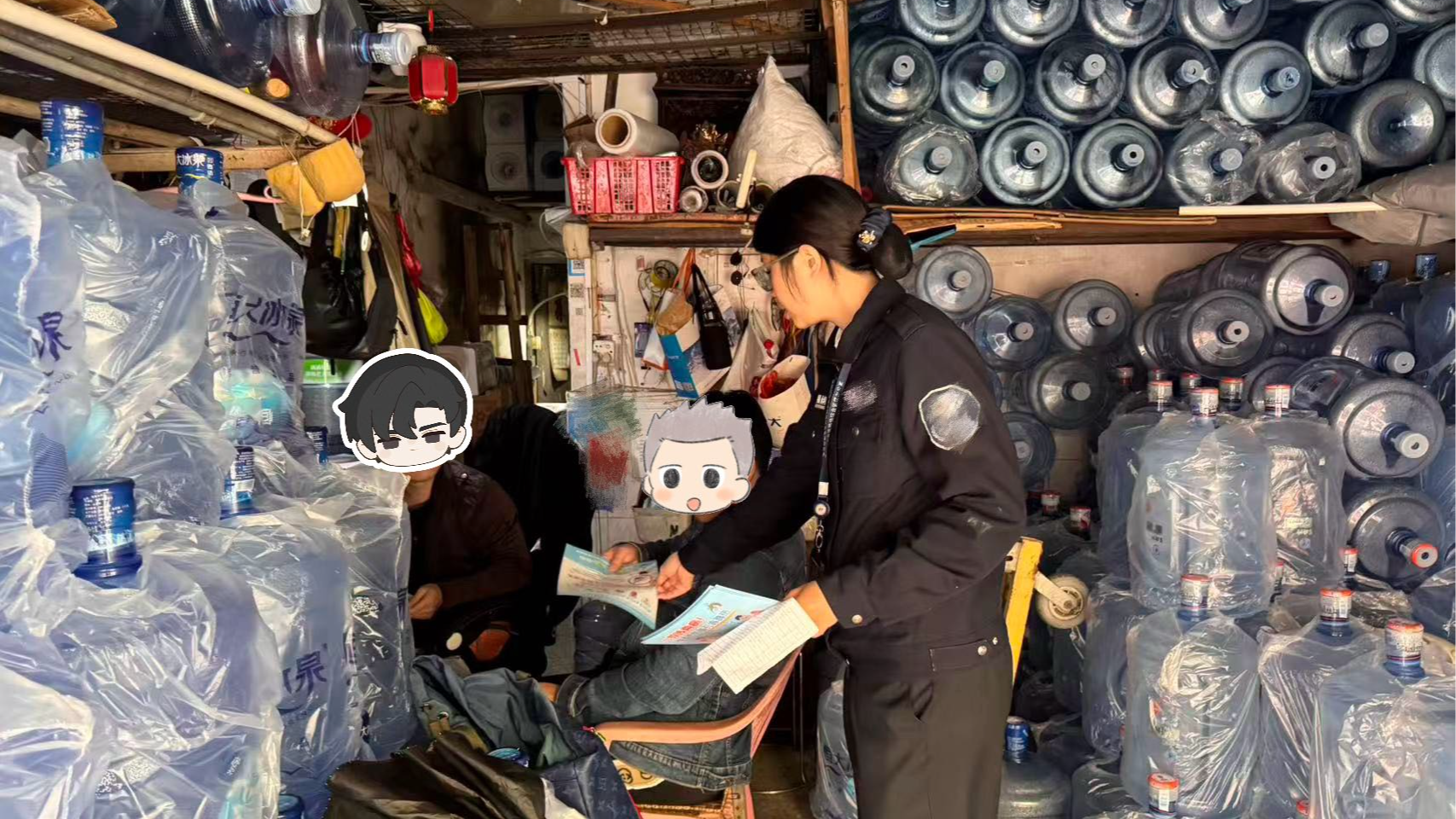 福永网格开展防御低温天气安全巡查