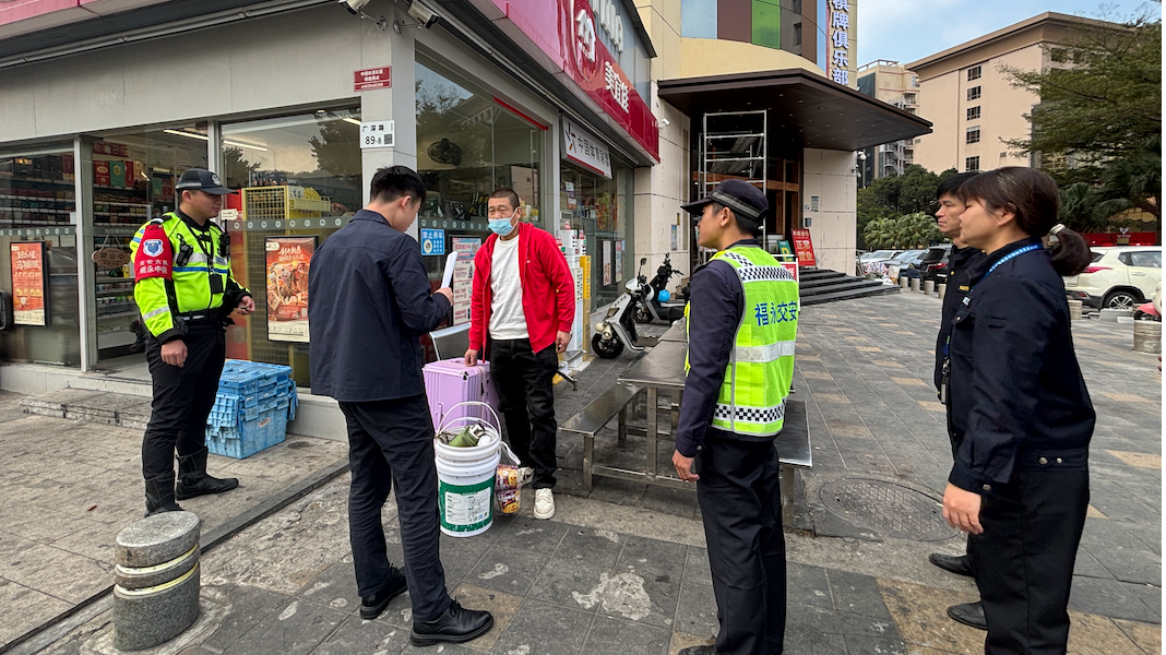 福永多部门联合专项整治春运非法售票（上客）点